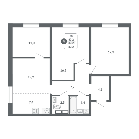 План квартиры